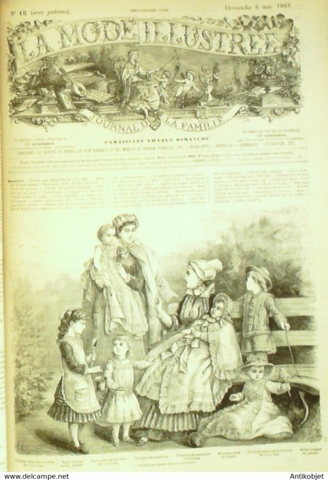 La Mode illustrée 1883 24è année complète reliée 52º