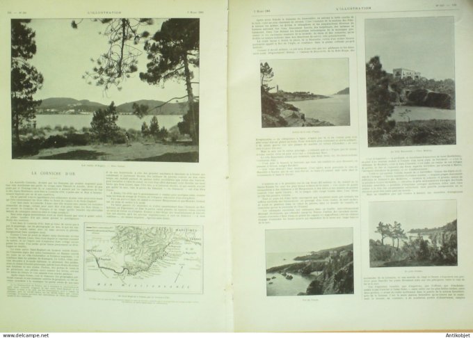 L'illustration 1901 n°3027 Montceau (71) La Seyne Agay Théoule Napoule (83) île de la Réunion S-Pier