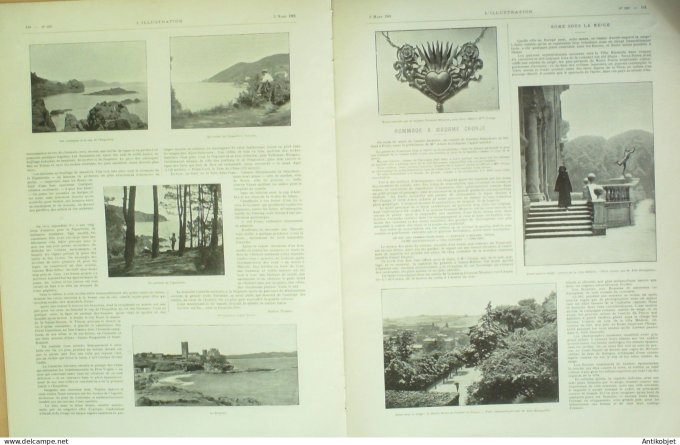 L'illustration 1901 n°3027 Montceau (71) La Seyne Agay Théoule Napoule (83) île de la Réunion S-Pier