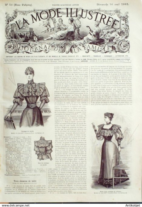 La Mode illustrée 1883 24è année complète reliée 52º