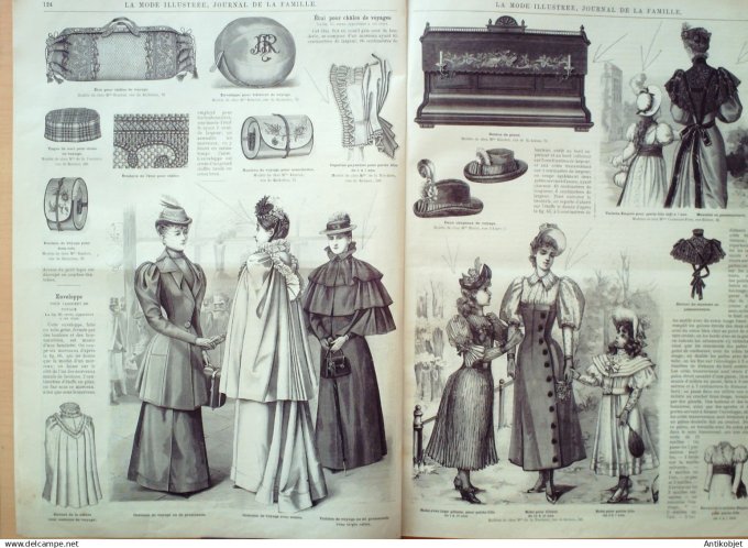 La Mode illustrée 1883 24è année complète reliée 52º