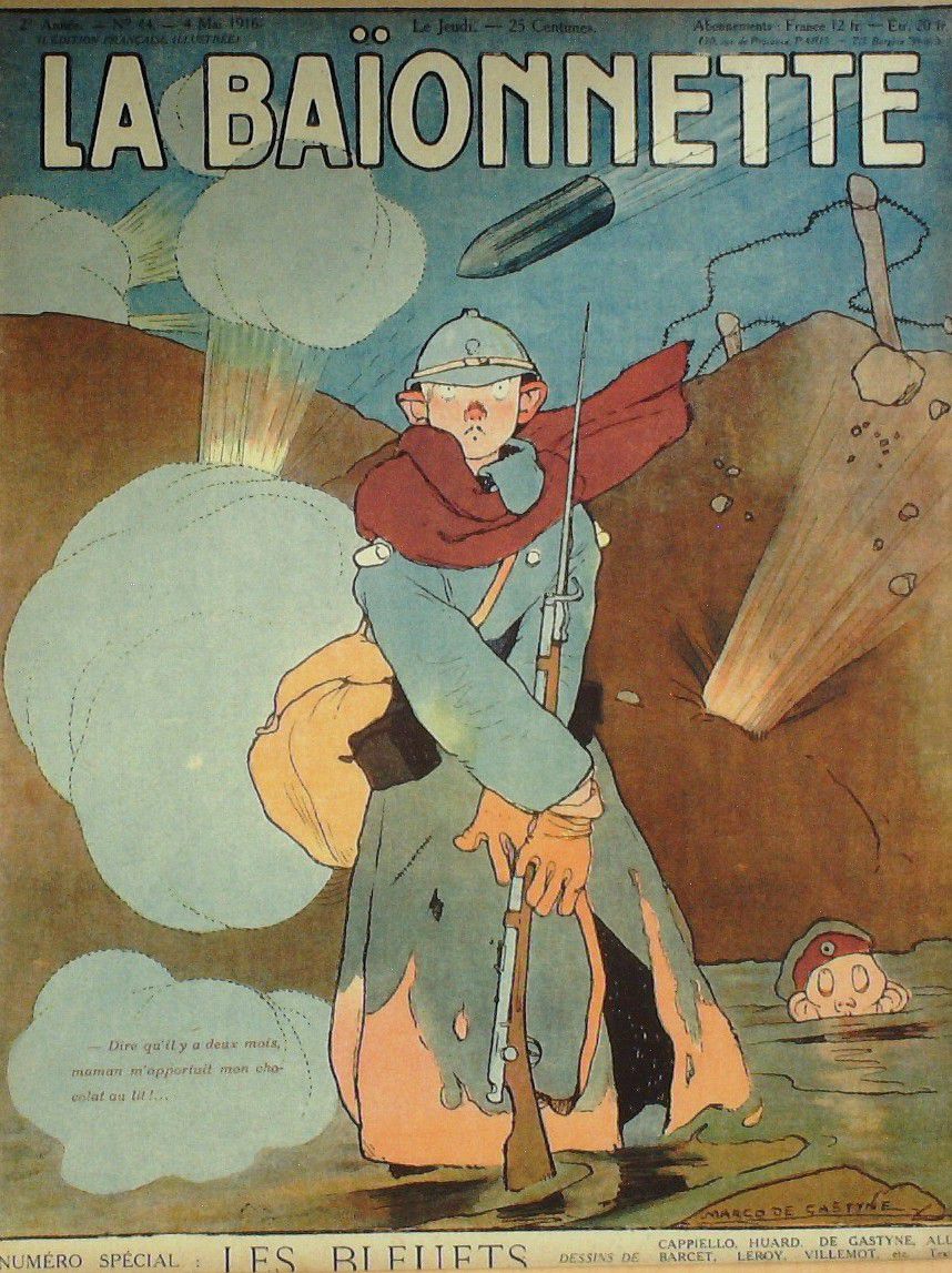 La Baionnette 1916 n°044 (Les bleuets) CAPPIELLO GASTYNE ALLIER BARCET