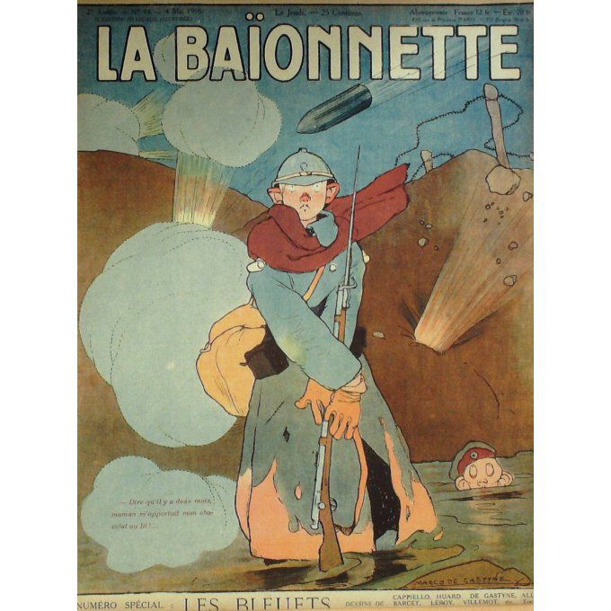 La Baionnette 1916 n°044 (Les bleuets) CAPPIELLO GASTYNE ALLIER BARCET