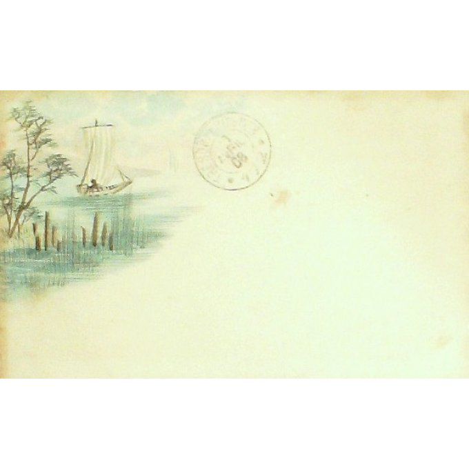 Cpa Japon Pêcheur 1908