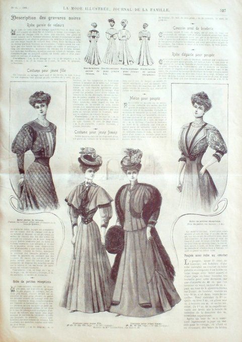 Journal Mode illustrée 1906 # 44 Costume tailleur