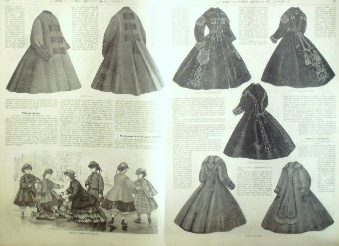 Journal Mode illustrée 1865 # 44 Paletots