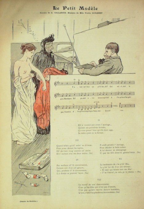 Gil Blas 1892 n°44 Paul VERLAINE Yvette GUILBERT CELLARIUS Edmond CHAR Emile ZOLA