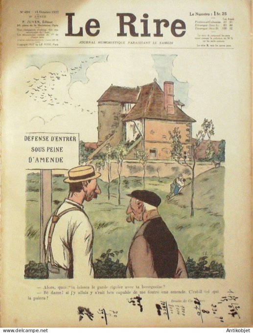 Le Rire 1927-10-15 # 454 Journal humoristique Ed.Originale Veau Cresson