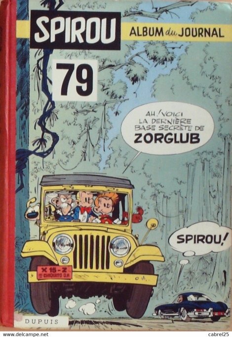 SPIROU 79 Album 1960-1176 à 1185-DAUPHINE GORDINI-OPEL REKORD-10x mini récits