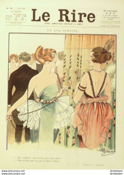 Le Rire 1920-06- 5 #  70 Journal humoristique Ed.Originale Dictateur Loriot