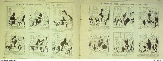 La Caricature 1884 #256 Premeir bal Job Brisson par Luque Trock