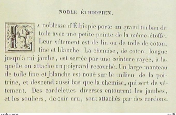 Ethiopie Homme noble 1859