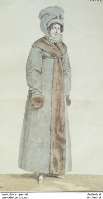 Costume Parisien 1815 # 1452 Witks choux garni de petit gris
