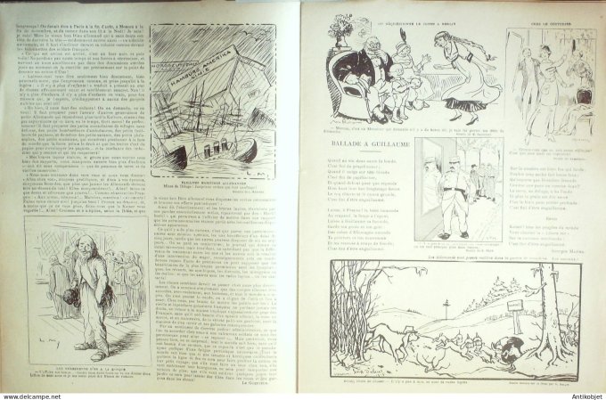 Le Rire Rouge 1915-07-24 #  36 Journal humoristique Ed.Originale Guillaume