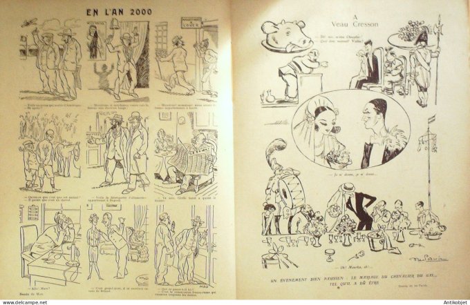 Le Rire 1927-10-15 # 454 Journal humoristique Ed.Originale Veau Cresson