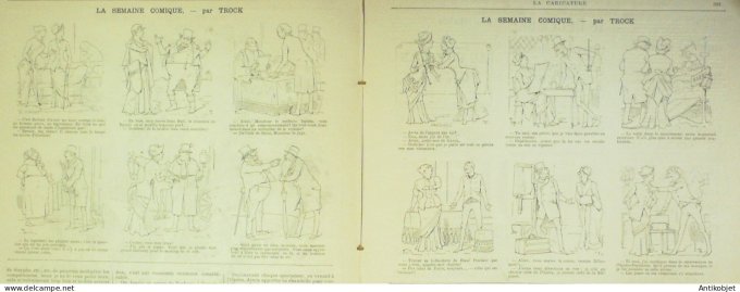 La Caricature 1884 #256 Premeir bal Job Brisson par Luque Trock