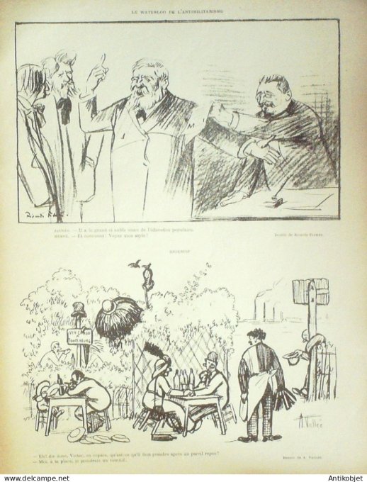 Le Rire 1912-07-27 # 495 Journal humoristique Ed.Originale La Jupe a bretelles