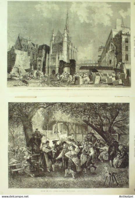 Le Monde illustré 1873 n°857 Algérie Bone Palais de Justice incendie Autriche Types Suisse Genève