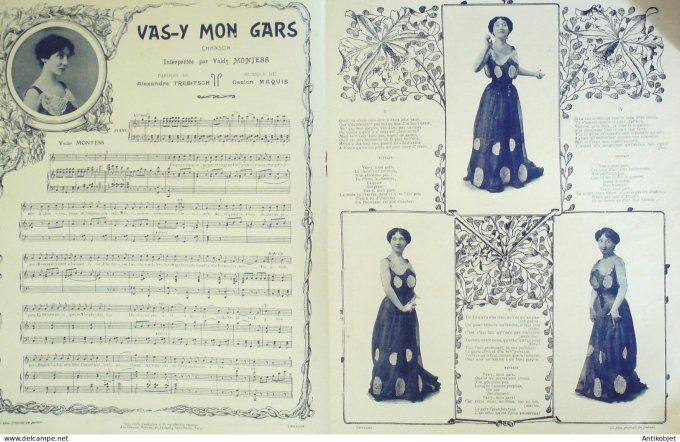 Paris qui chante 1905 n°129 Perret Liane D'eve Bérard Montoya Monniess Boyer