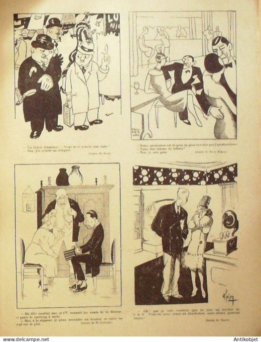 Le Rire 1927-10-15 # 454 Journal humoristique Ed.Originale Veau Cresson