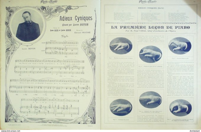 Paris qui chante 1905 n°129 Perret Liane D'eve Bérard Montoya Monniess Boyer