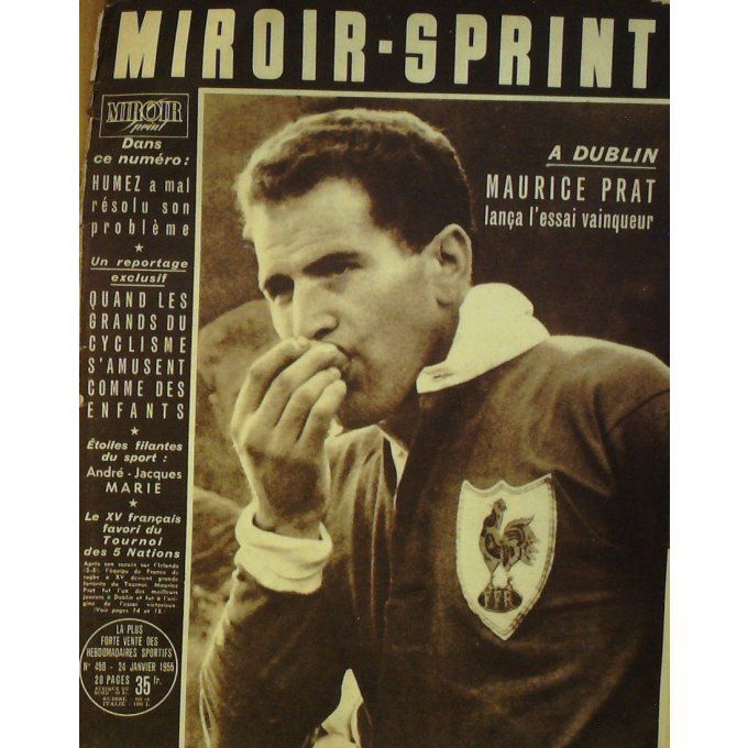 Miroir Sprint 1955 n° 450 24/01 PRAT FRANCE IRLANDE MARIE PIRIE FORLINI STENFFTLEBEN