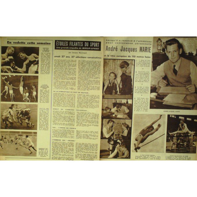 Miroir Sprint 1955 #  450 24 Jan Prat France Irlande Marie Pirie Forlini Stenfftleben