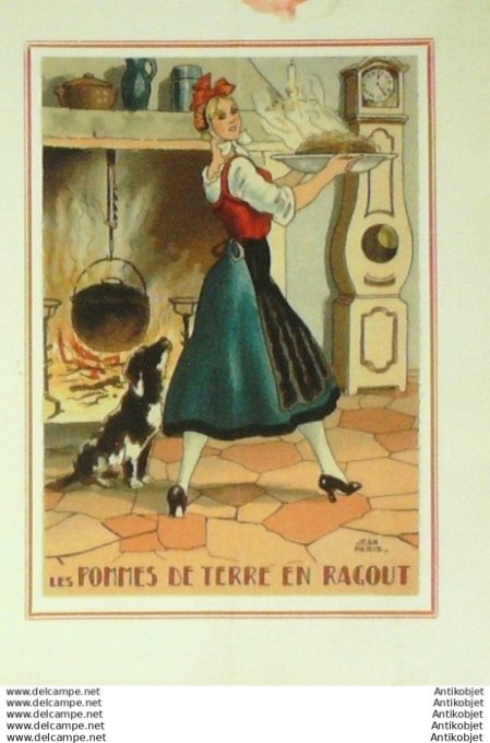 Menu Banquet 1959 Marcel Berthommoer Dessin Jean Paris