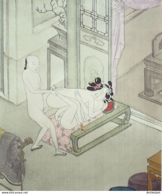 Estampe Chinoise Claude Tchou  (rehaussee sur soie)