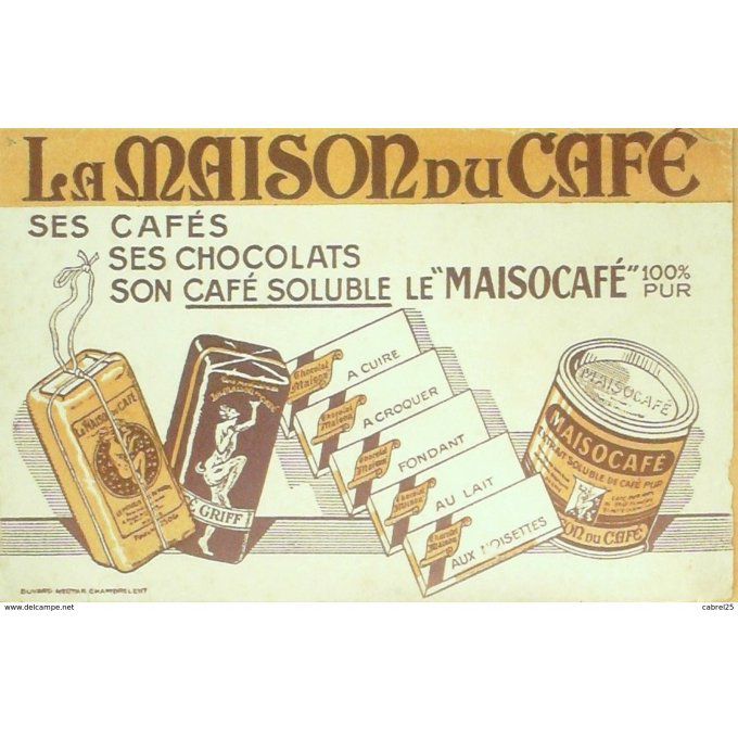 Buvard LA MAISON du CAFE