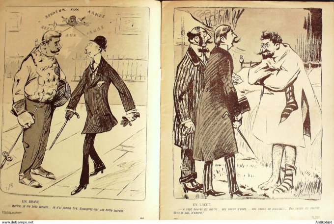 L'Assiette au beurre 1907 # 304 Le Duel Berger René