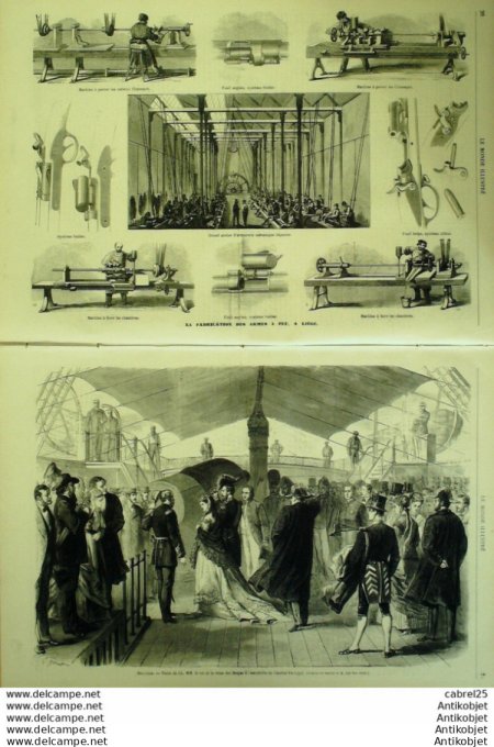 Le Monde illustré 1868 n°587 Serbie Milano Pbrenovicht La Fleche (72) Prytanee Belgique Liège