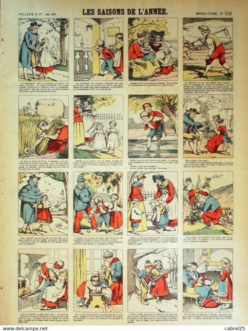 Les Saisons  de L'annee (Pellerin d'epinal)