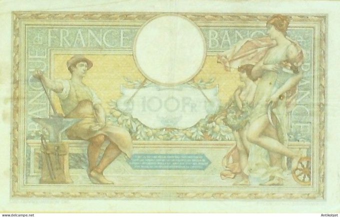 Billet Banque de France 100 francs Luc Olivier Merson Grands Cartouches BD16=10=1930 TTB+