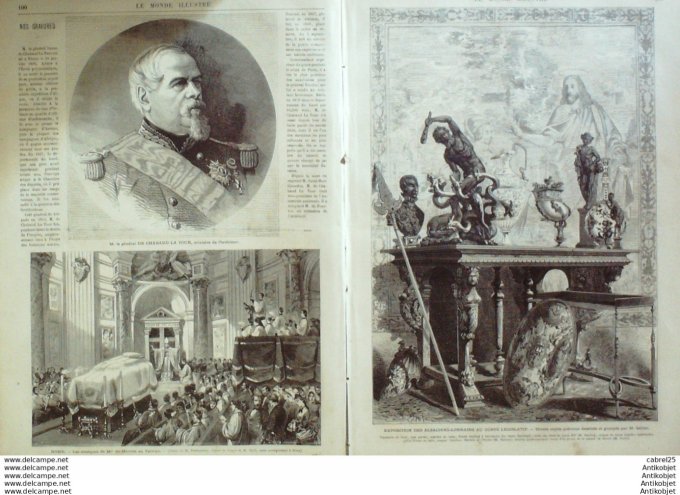 Le Monde illustré 1874 n°905 Reims (51) Cannes (06) Ste Marguerite Pont A Mousson (54) Nancy (54) Es