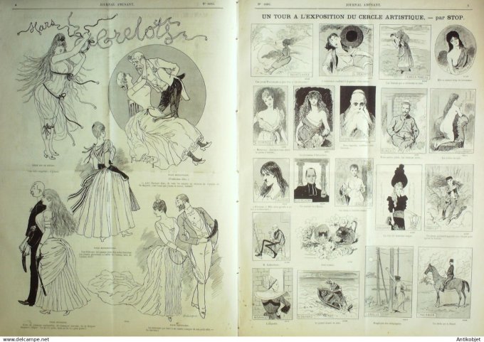 Le Journal Amusant 1889 # 1695 Grelots par Mars