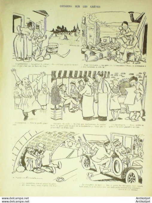 Le Rire 1919-06-28 #  26 Journal humoristique Ed.Originale Proftierus de guerre