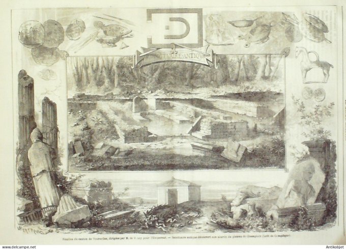Le Monde illustré 1863 n°348 Courbevoie (92) Victor Hugo Maroc coutumes