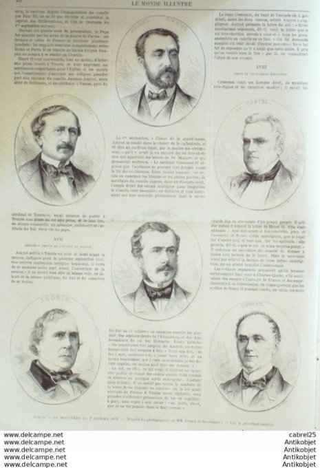 Le Monde illustré 1870 n°666 Lannemezan (65) Italie Trente Belgique Bruxelles Espagne Saragosse Zori