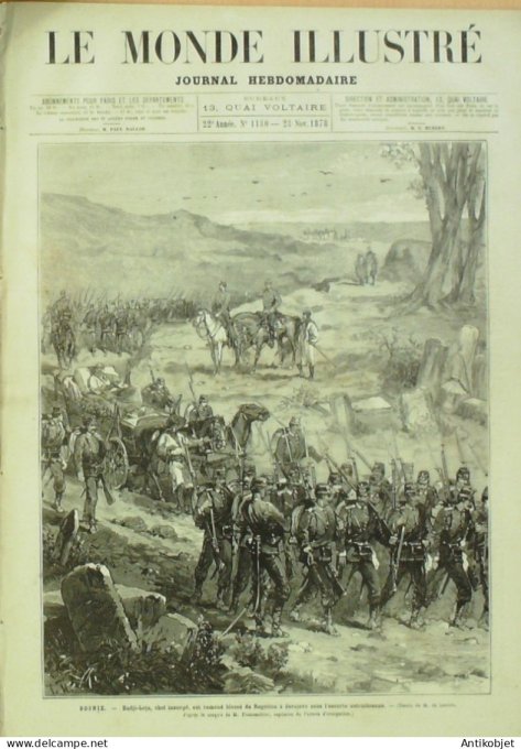 Le Monde illustré 1878 n°1130 Bosnie Ragotica Doboj Bosna Hadji-Loja Sully-sur-Loire (45) Madrid
