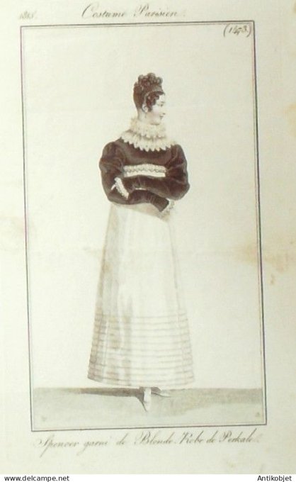 Costume Parisien 1815 # 1473 Robe de Perkale