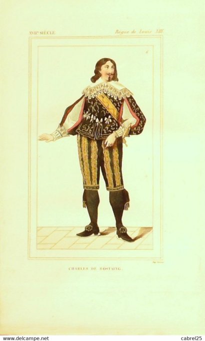 De Rostaing Charles Louis Xiii 17ème 1852