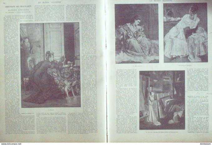 Le Monde illustré 1900 n°2237 Alfred Stevens Algérie In-Shalah Ain-Sepra Mekter Moghrar Tiout