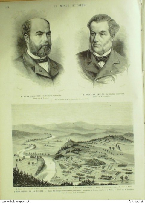 Le Monde illustré 1878 n°1130 Bosnie Ragotica Doboj Bosna Hadji-Loja Sully-sur-Loire (45) Madrid