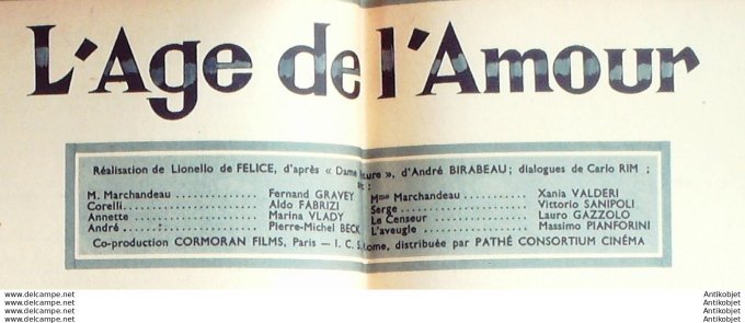 Mon Film 411 54-07- 7 L'aventurier de Seville Luis Mariano Lolita Sevilla