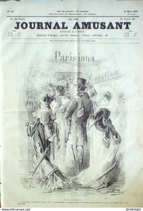 Le Journal Amusant 1870 #  741 Moeurs champetres par Leonce Petit
