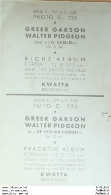 Garson Greer-Pidgeon Walter (Photo Imprimée) 1940