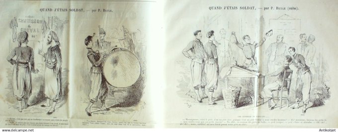 Le Journal Amusant 1870 #  741 Moeurs champetres par Leonce Petit