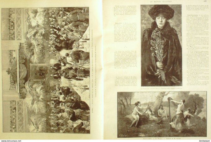 Le Monde illustré 1893 n°1918 Bulgarie Belgrade Dokitch St-Pétersbourg Comte Montebello