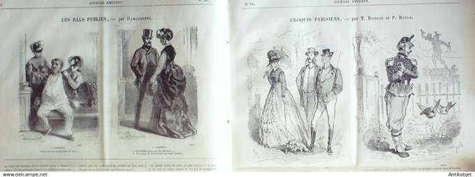 Le Journal Amusant 1870 #  741 Moeurs champetres par Leonce Petit